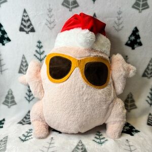 Friends - Festive Holiday Turkey with Santa Hat Plush